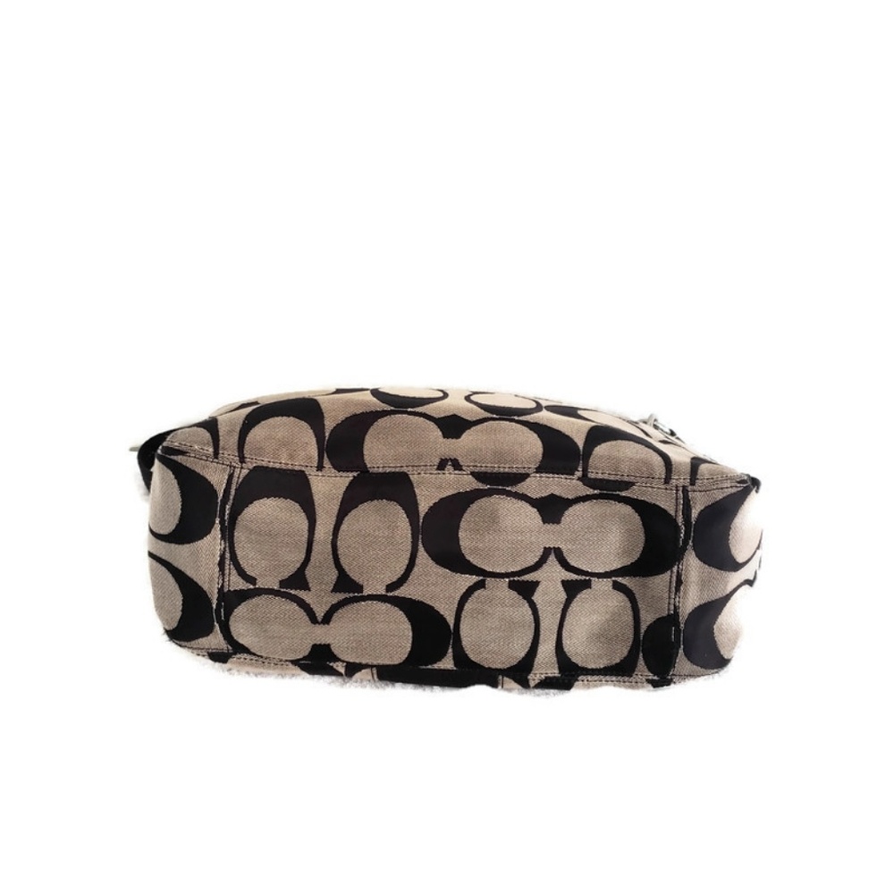 Coach signature Stripe Convertible Hobo black/grey - Picture 5 of 6